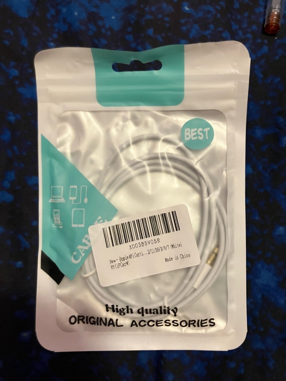 iPhone lighting connector aux cord